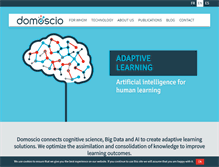 Tablet Screenshot of domoscio.com